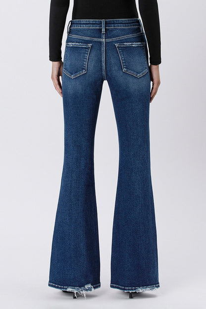 Vervet High Rise Full Length Flare Jeans