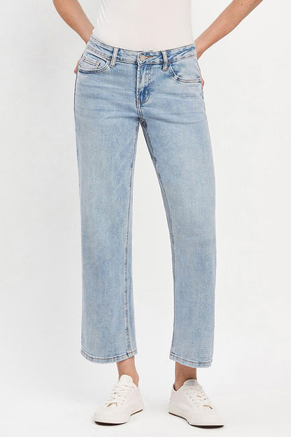 Vervet Mid Rise Light Wash Dad Jeans