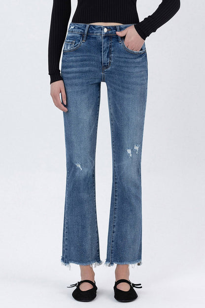 Mid Rise Ankle Bootcut