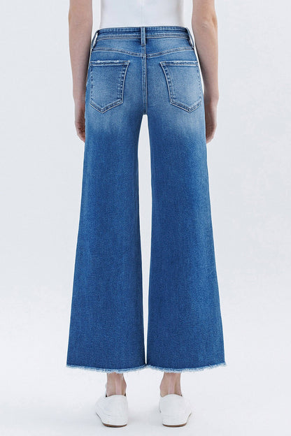 Lovervet High Rise Ankle Wide Leg Jeans