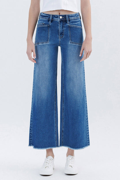 Lovervet High Rise Ankle Wide Leg Jeans