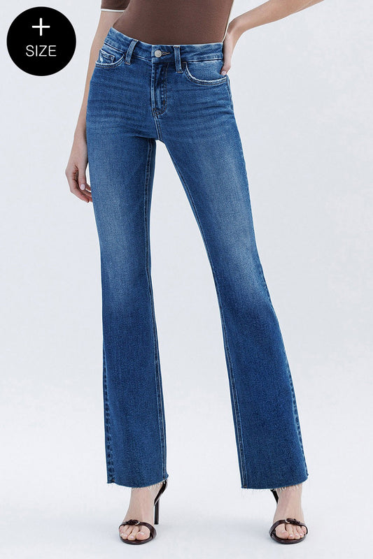 VERVET Curvy High Rise Bootcut