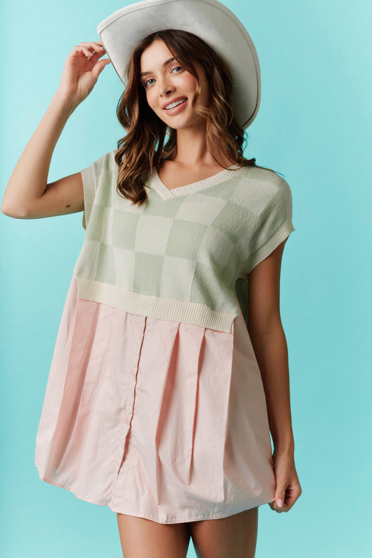 "Becca" Twofer Mini Dress