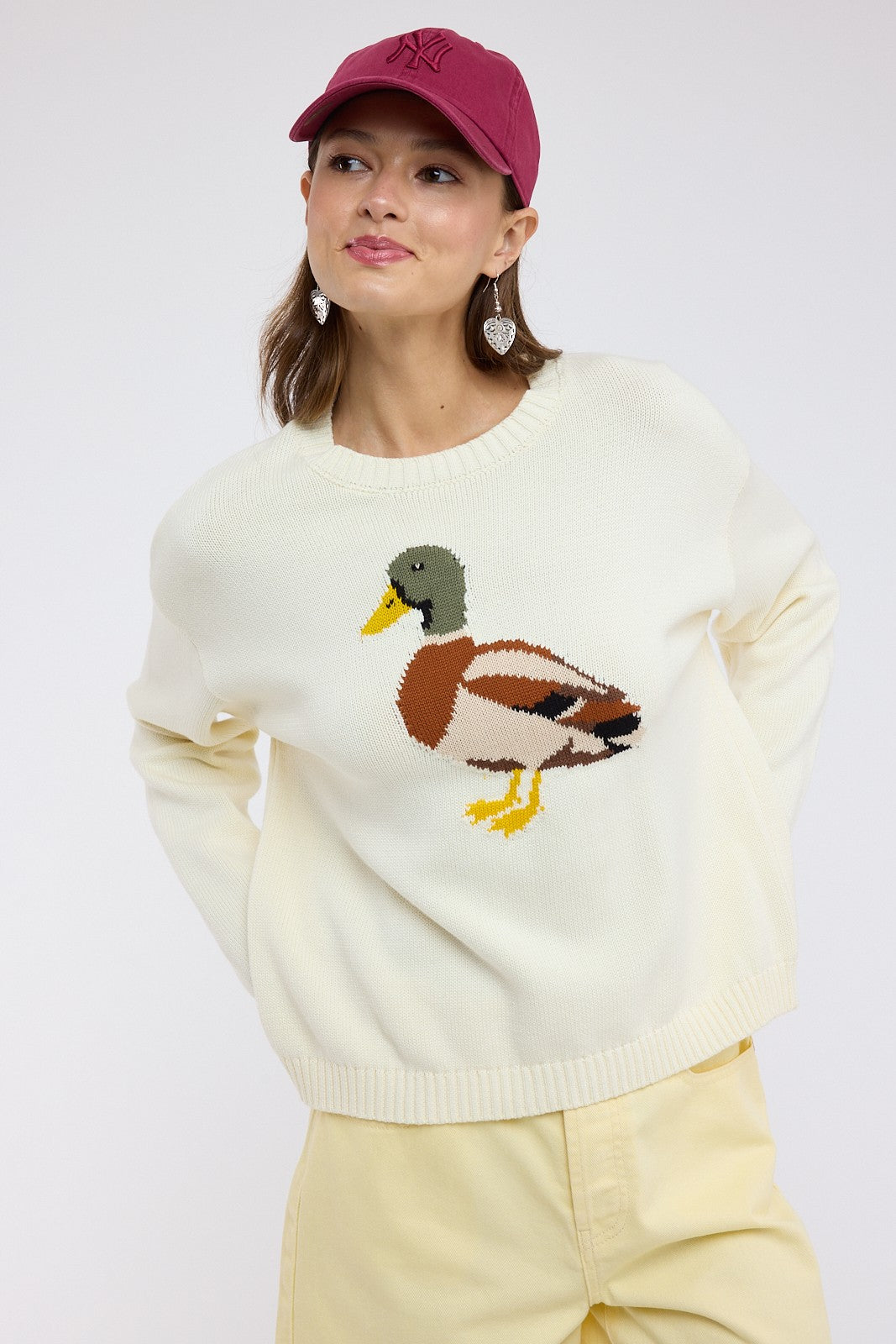 "Quacky" Knit Duck Sweater