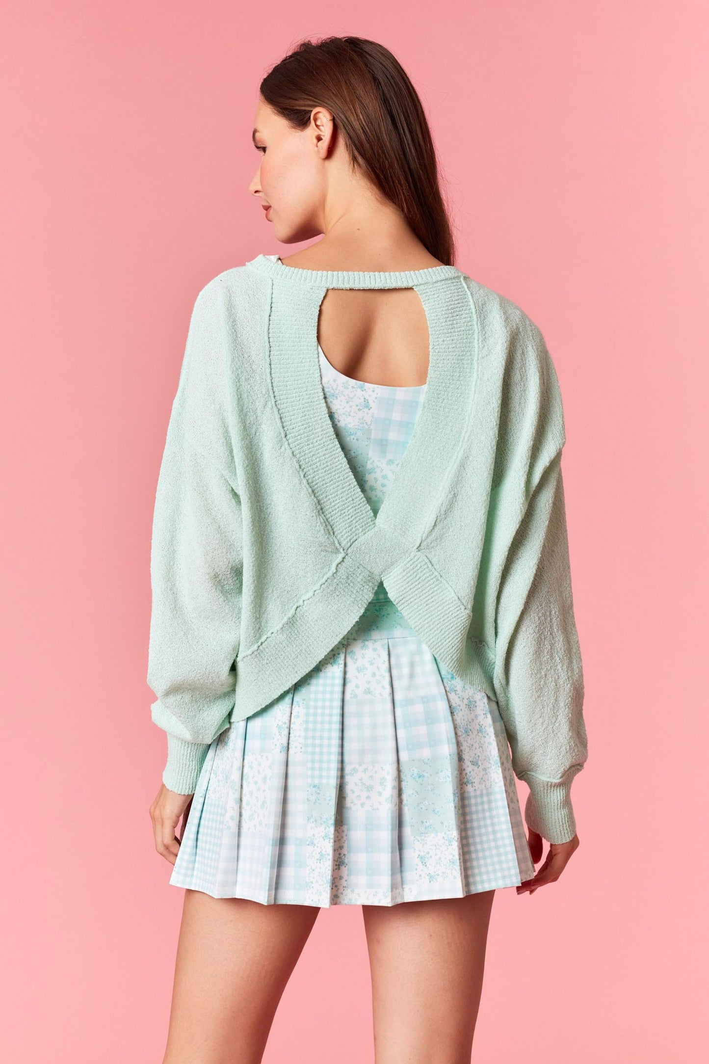 "Alana" Open Back Sweater