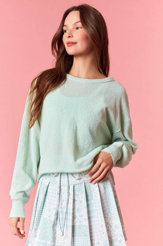 "Alana" Open Back Sweater