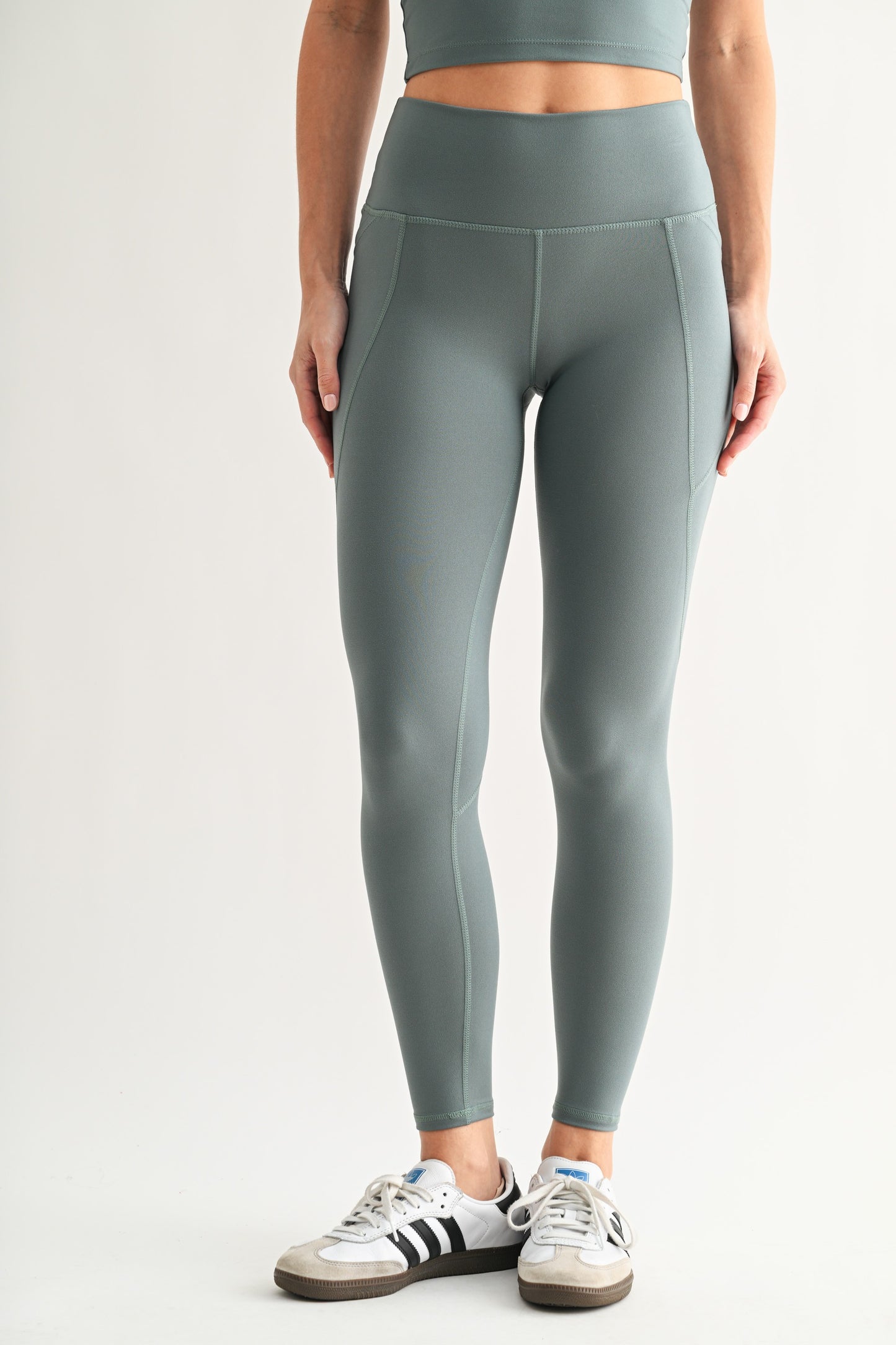 MONO B High-waisted Leggings w/Pockets (multiple colors)