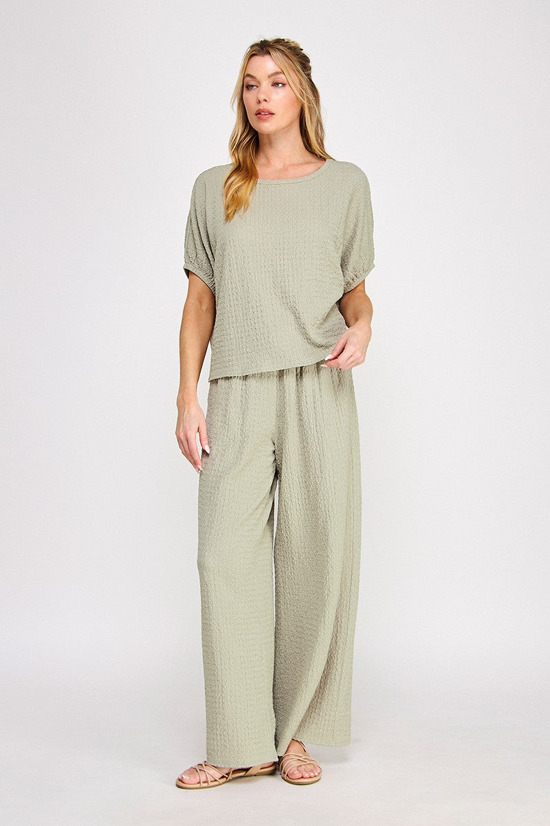 "Shirly" Textured Knit Set