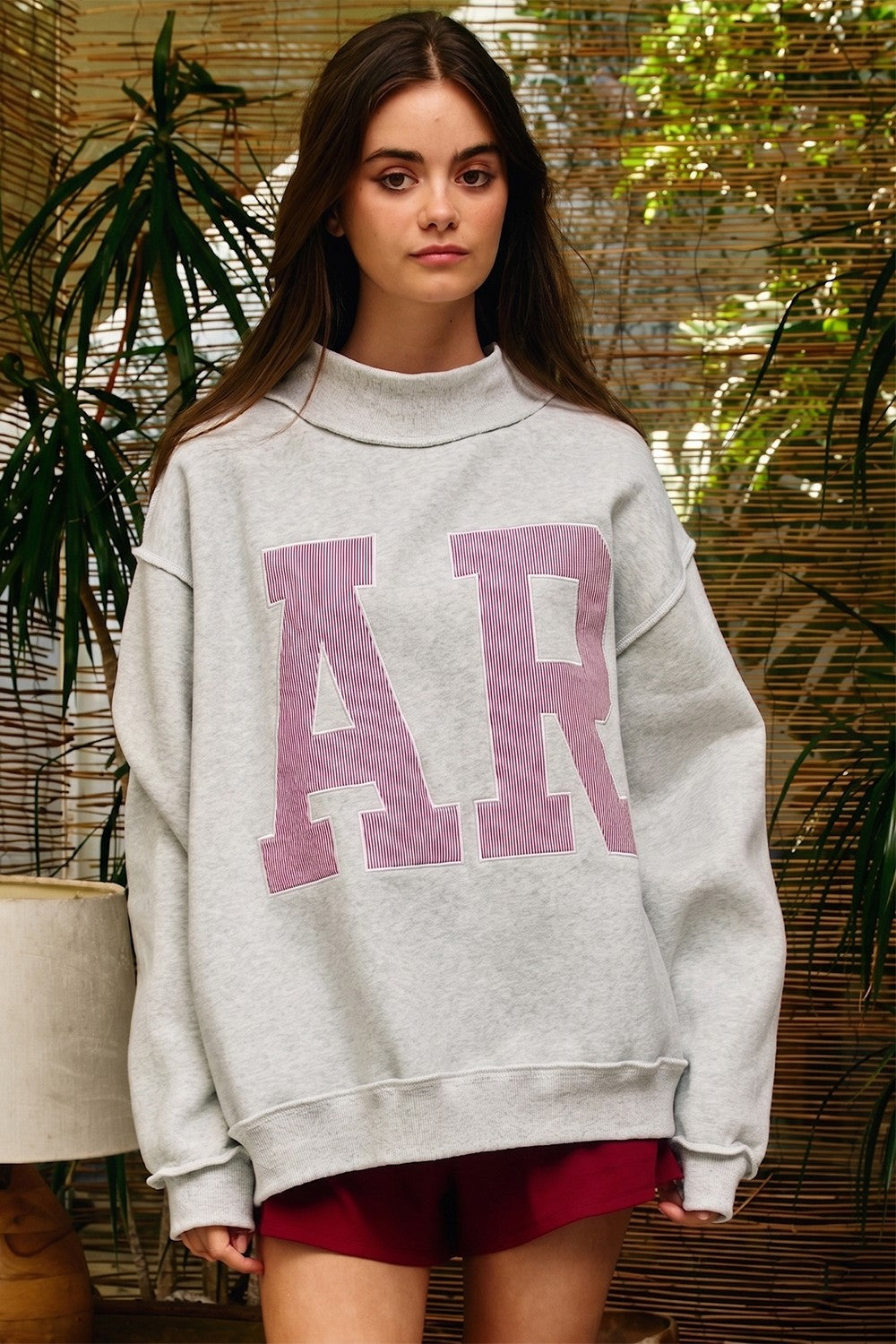 AR Mock Neck Sweatshirt