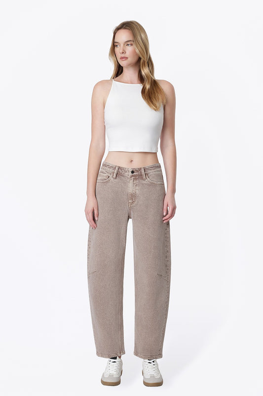 High Rise Barrel Jeans