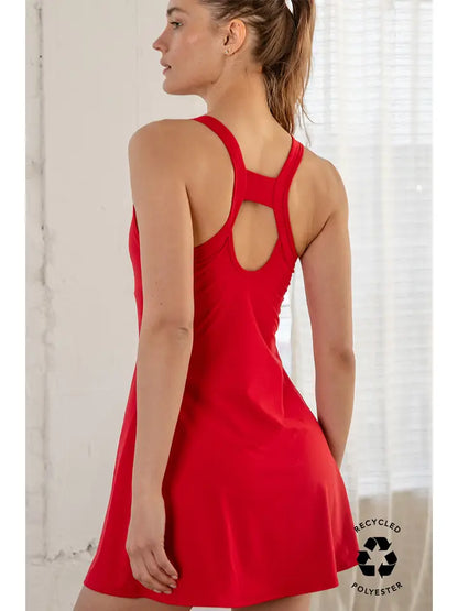 "Leena" Active Romper Dress (Multiple Colors)