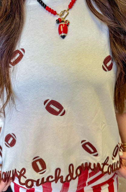 "TD" Embroidered Football Tee