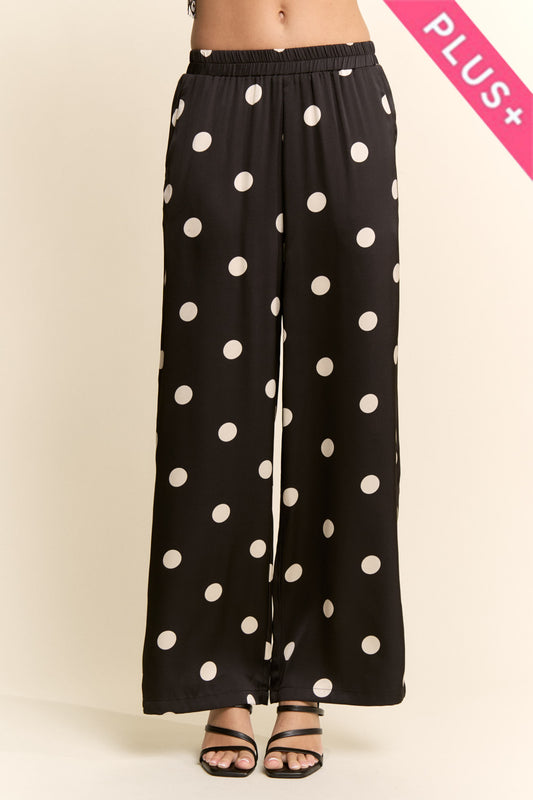 "Davi" Curvy Polka Dot Pants