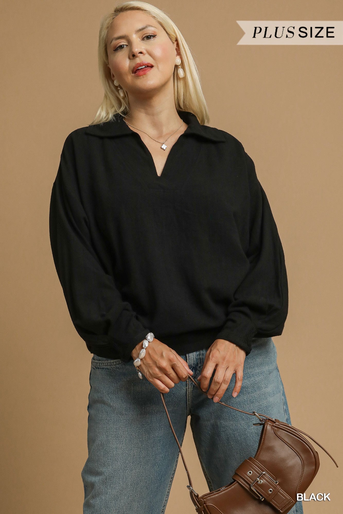 "Rayne" Linen V-Neck