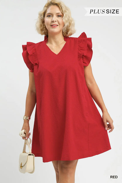 "Virginia" Curvy Seersucker Mini Dress (Multiple Colors)