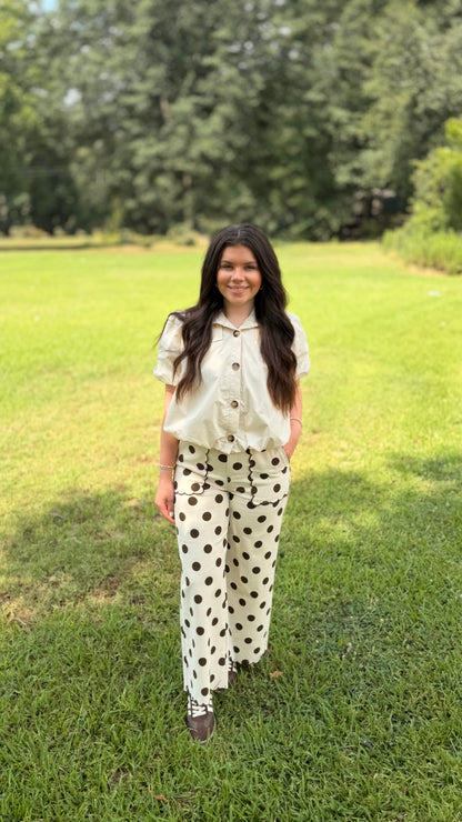 "Bekka" Button-Up Bubble Top (Multiple Colors)