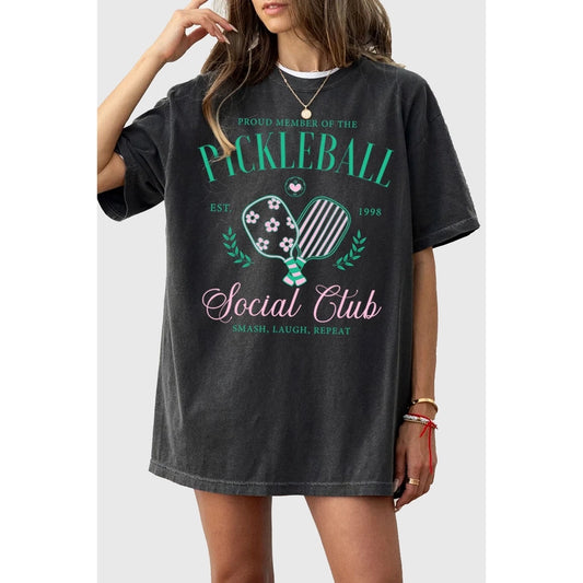 Pickleball Oversized Mineral Graphic Tee