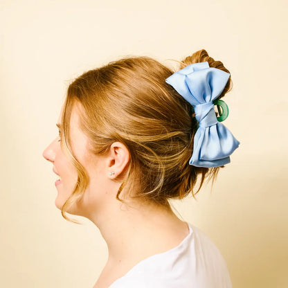 Darling Effect Satin Bow Claw Clip (Multiple Variants)