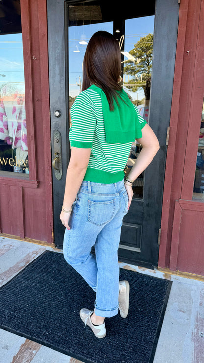 "Carlin" Sweater Wrap Top