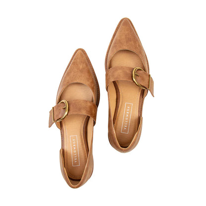 "Romeria" Pointed Buckle Flat