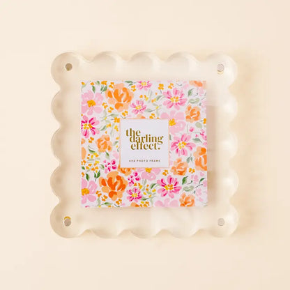 The Darling Effect Square Scalloped Acrylic Frame