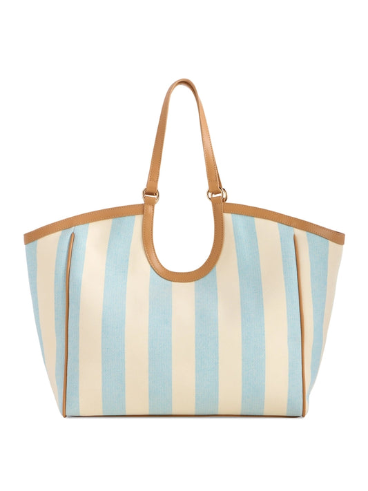 SHIRALEAH Positano Tote (BLUE STRIPE)