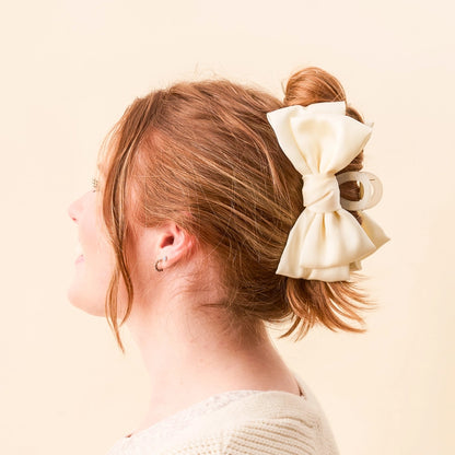 Darling Effect Satin Bow Claw Clip (Multiple Variants)