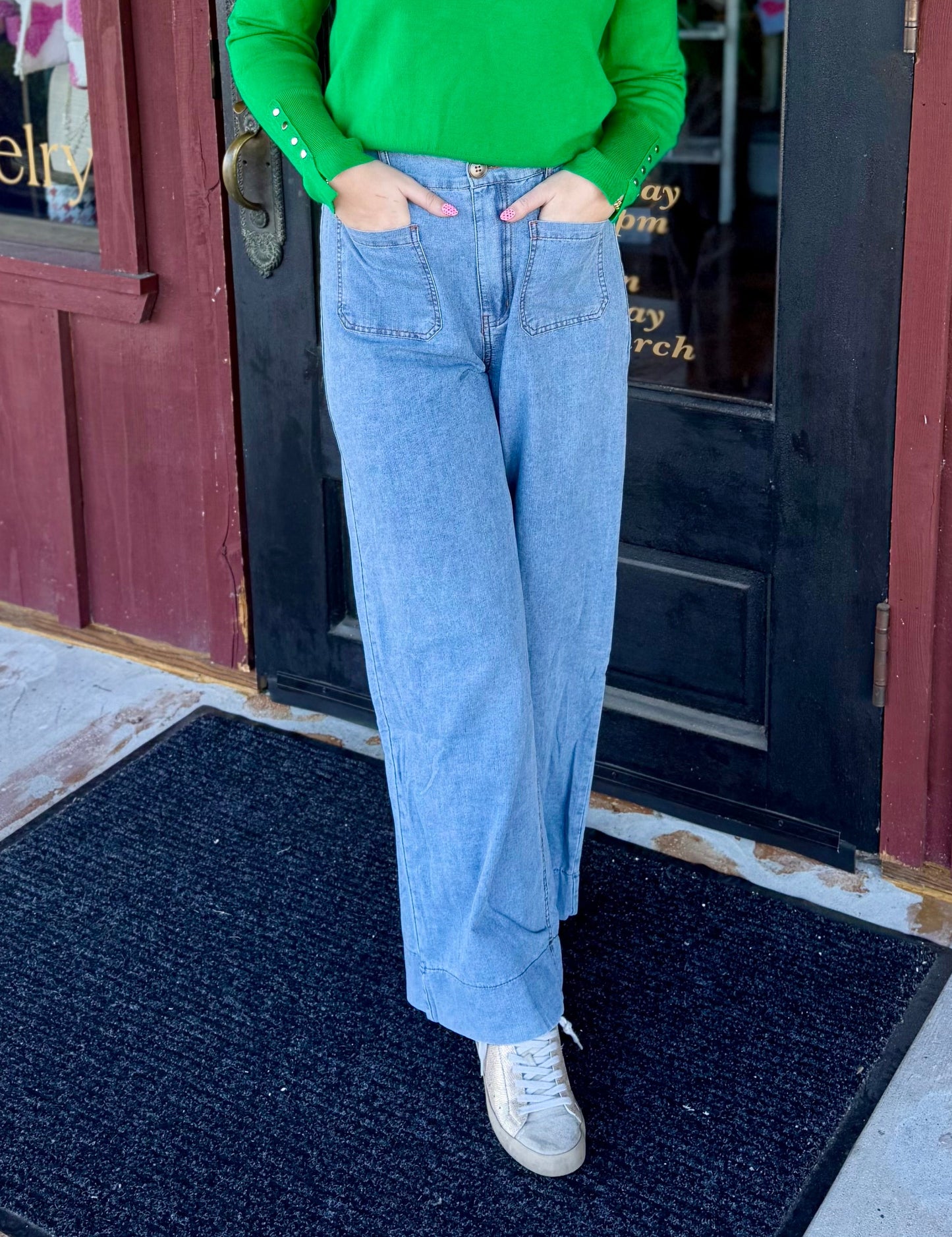 "Carri" Denim Wide Leg