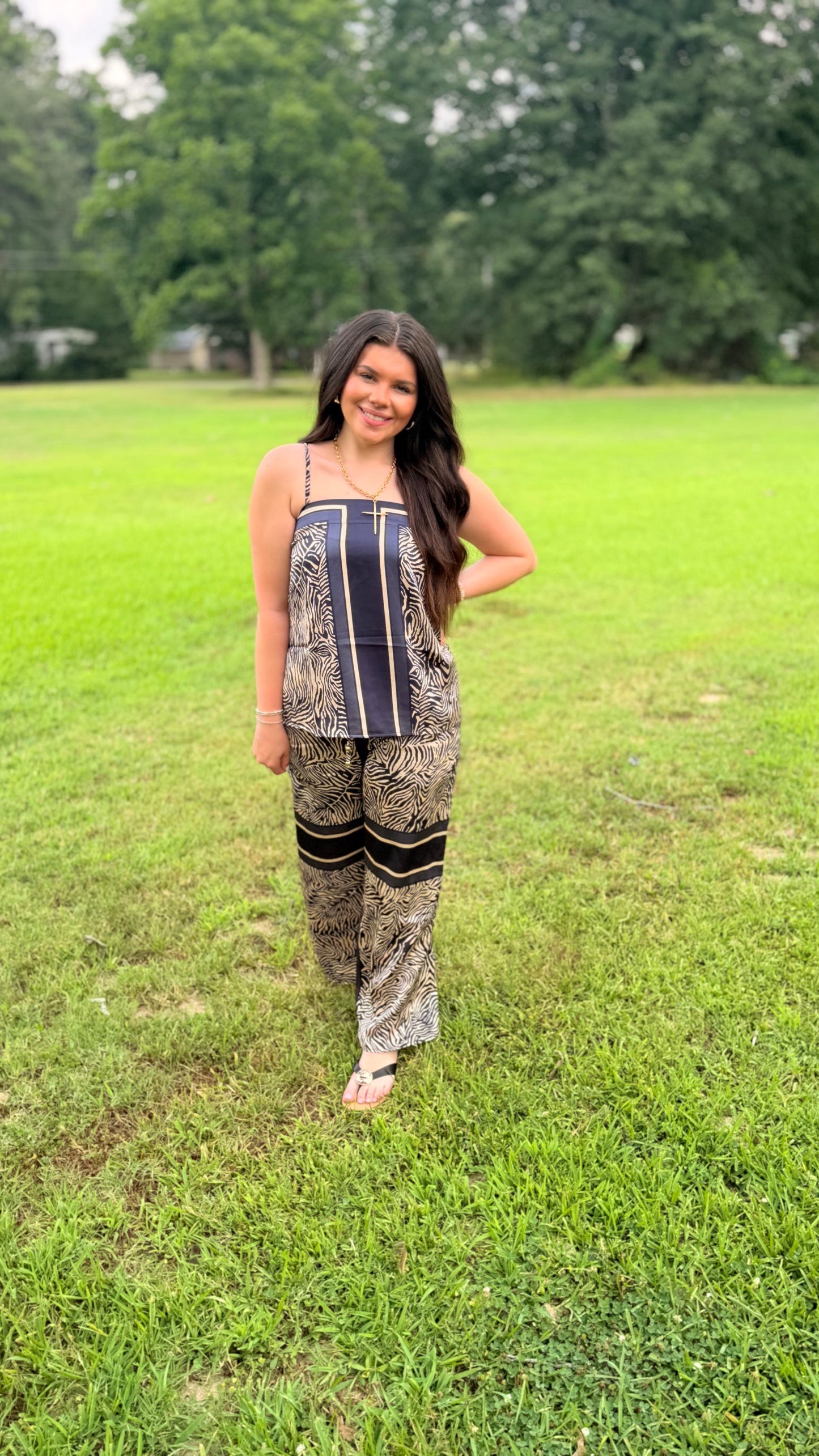 "Adventure Awaits" Zebra Satin Set (multiple colors)