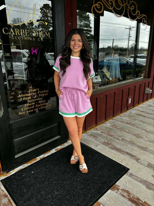 "Missy" Color-block Stripe Set (Multiple Colors)