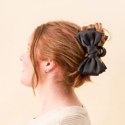 Darling Effect Satin Bow Claw Clip (Multiple Variants)