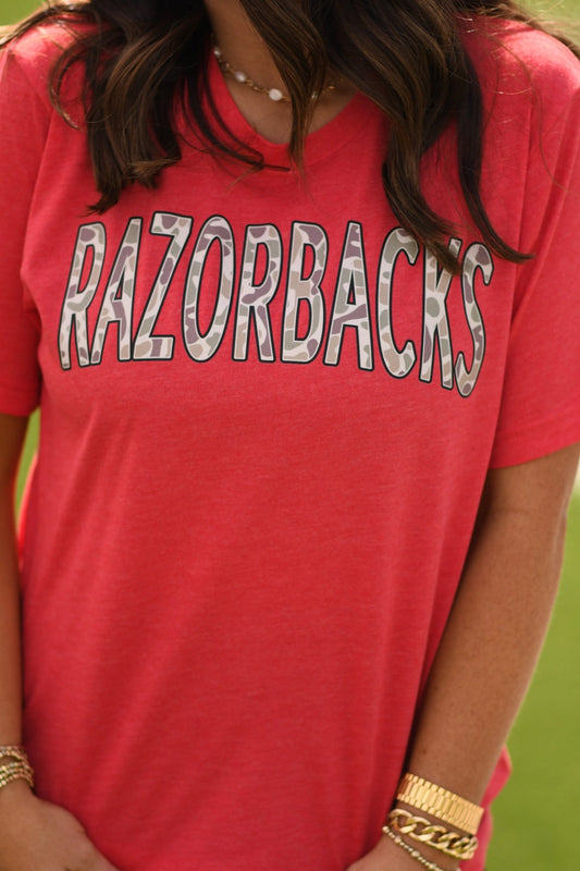 Razorback Camo Tee