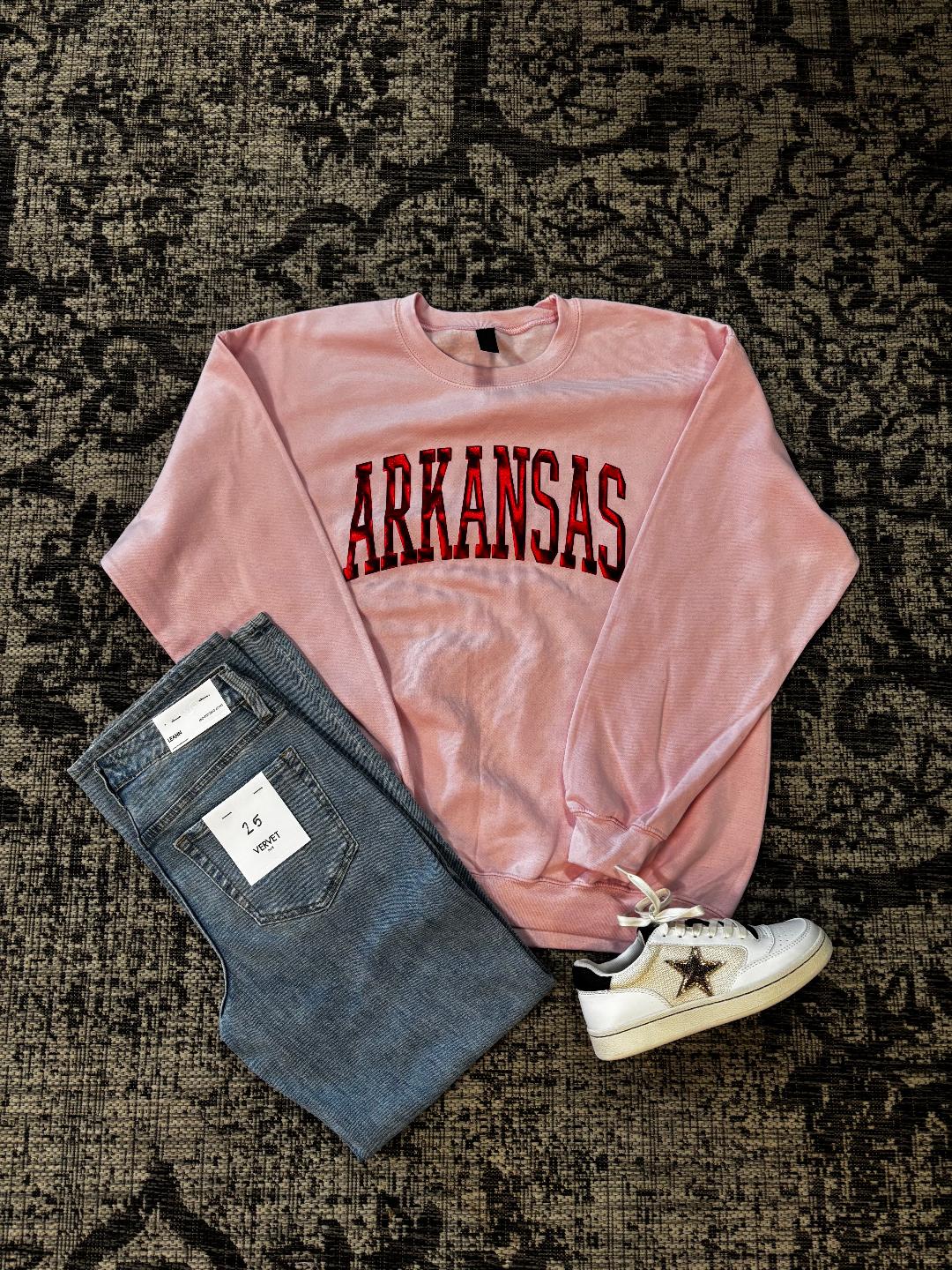 Pink Arkansas Sweatshirt