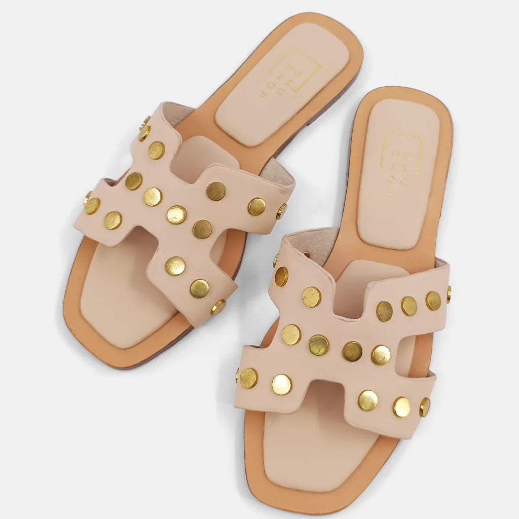 Shu Shop Donatello Tan Slide