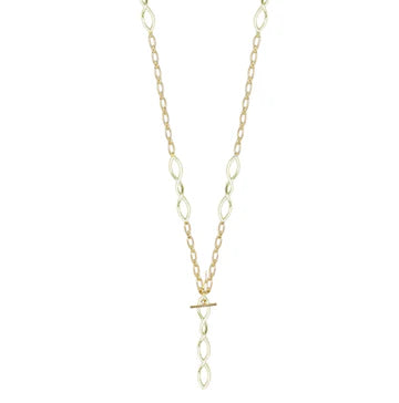Natalie Wood Blossom Toggle Necklace (Rose Gold)