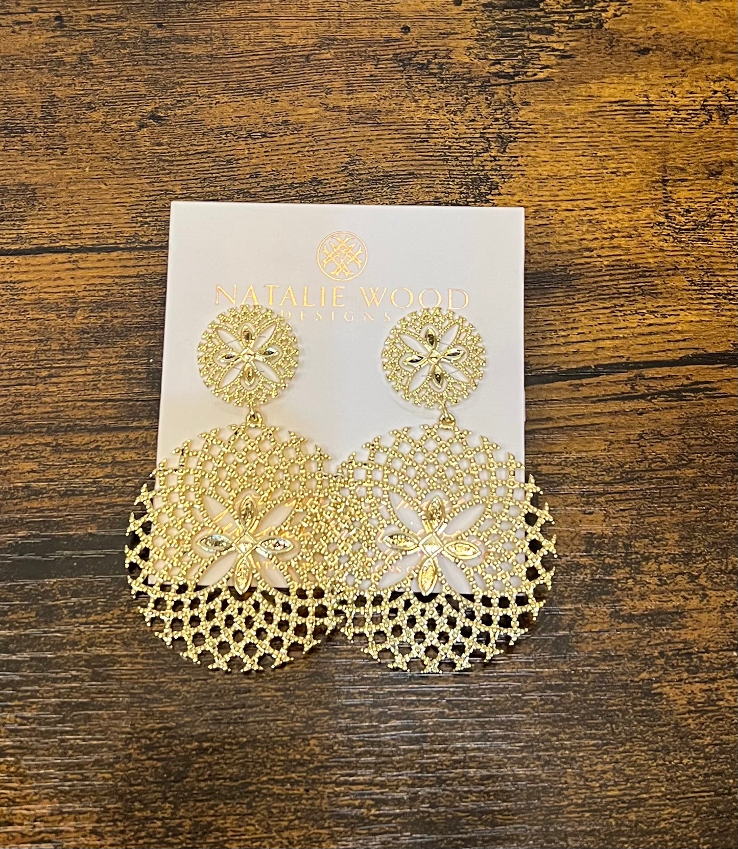 Natalie Wood Sunburst Statement Earrings