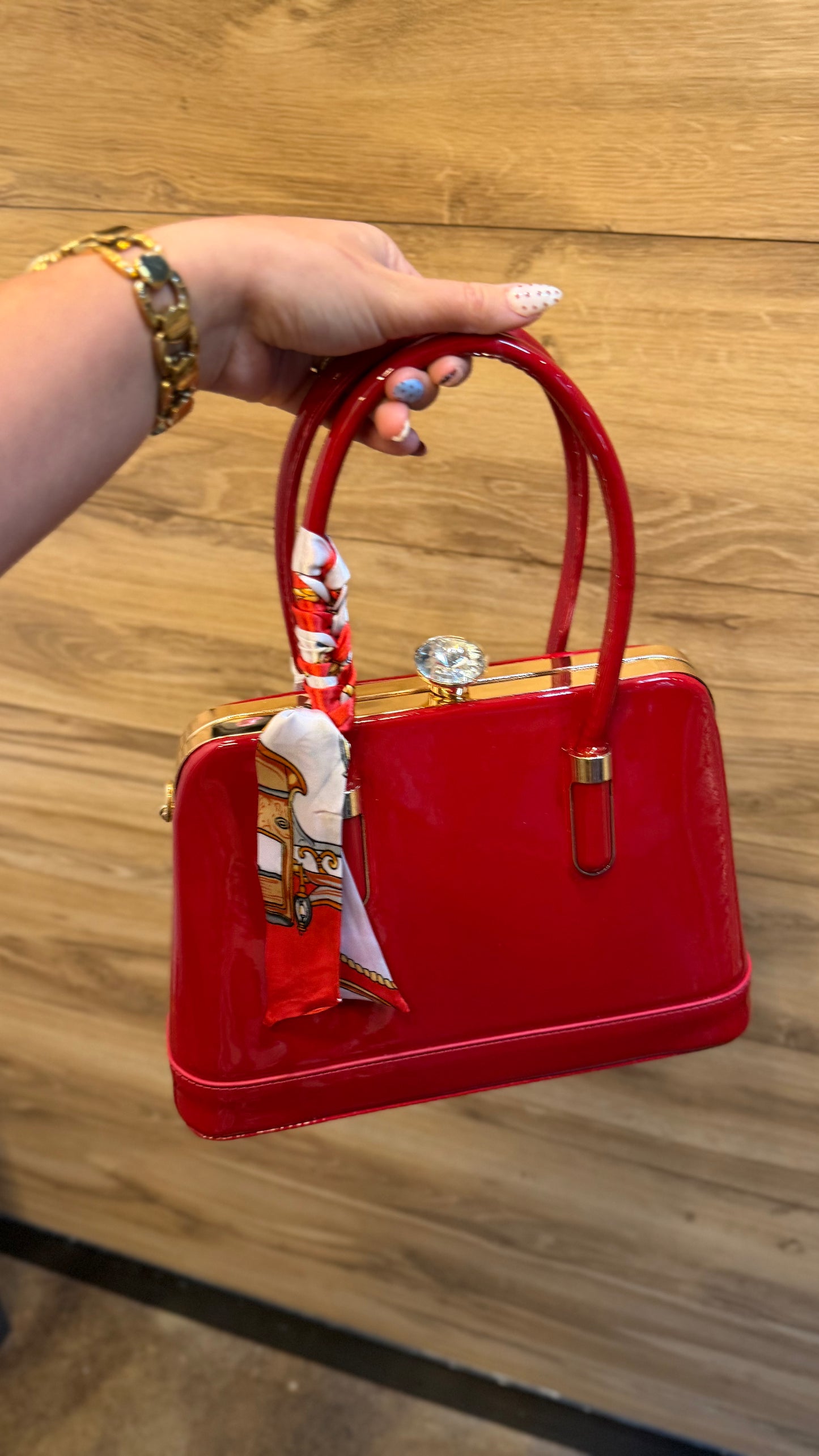 "Staci" Accordion Jewel Shoulder Purse (Multiple Colors)