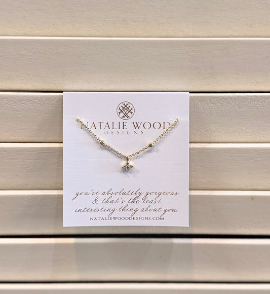 Natalie Wood Carry On Cross Drop Necklace