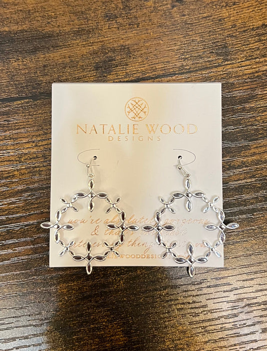 Natalie Wood Radiant Cross Drop Earring