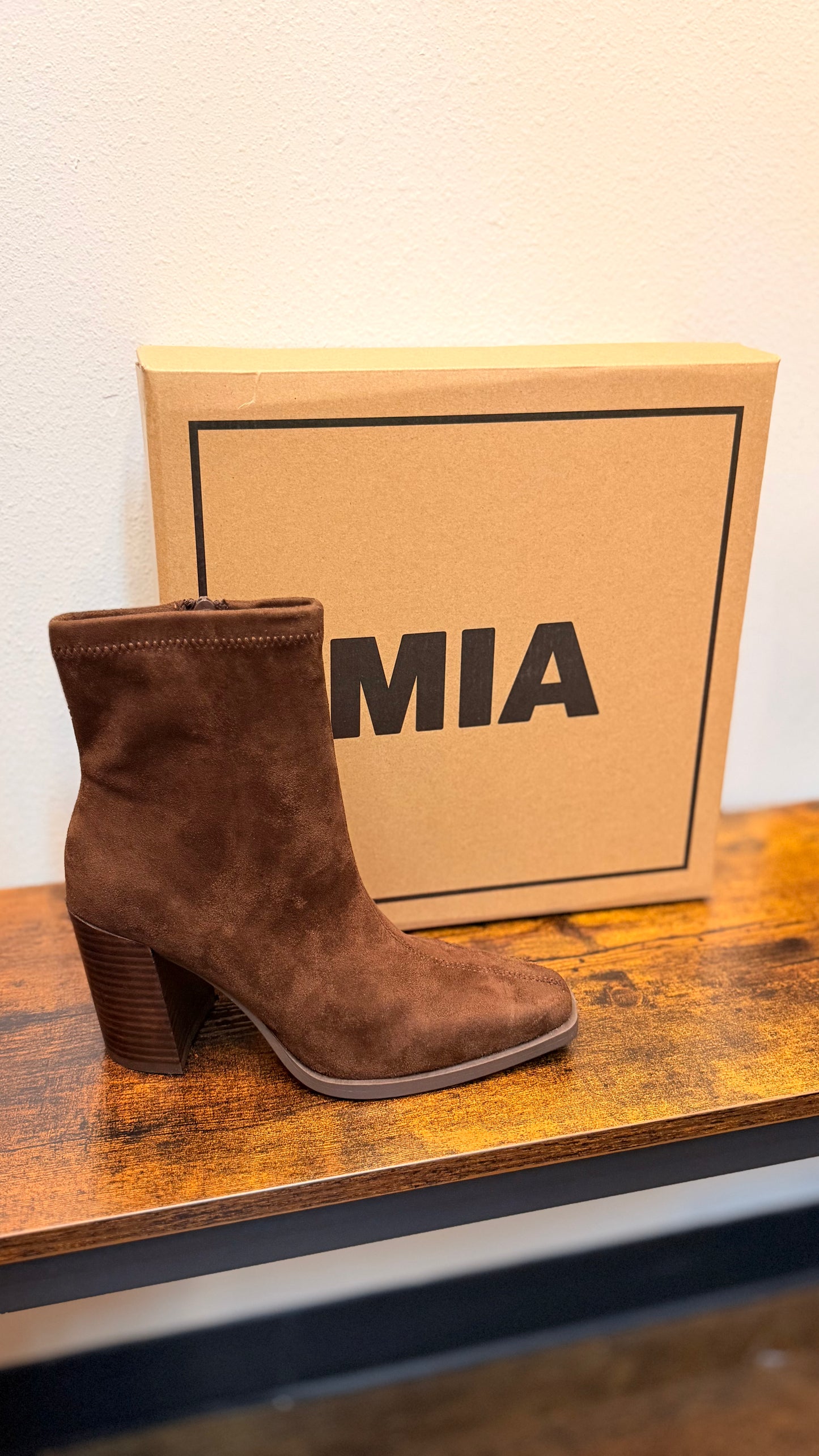 MIA "Sweetie" Suede Ankle Boots (Multiple Colors)