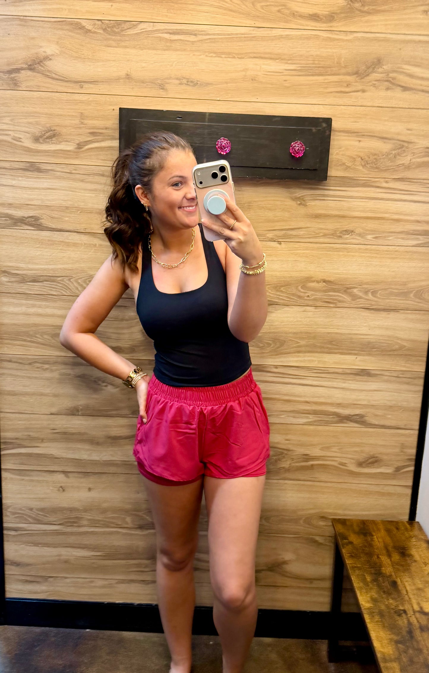 MONO B Flutter Lined Active Shorts