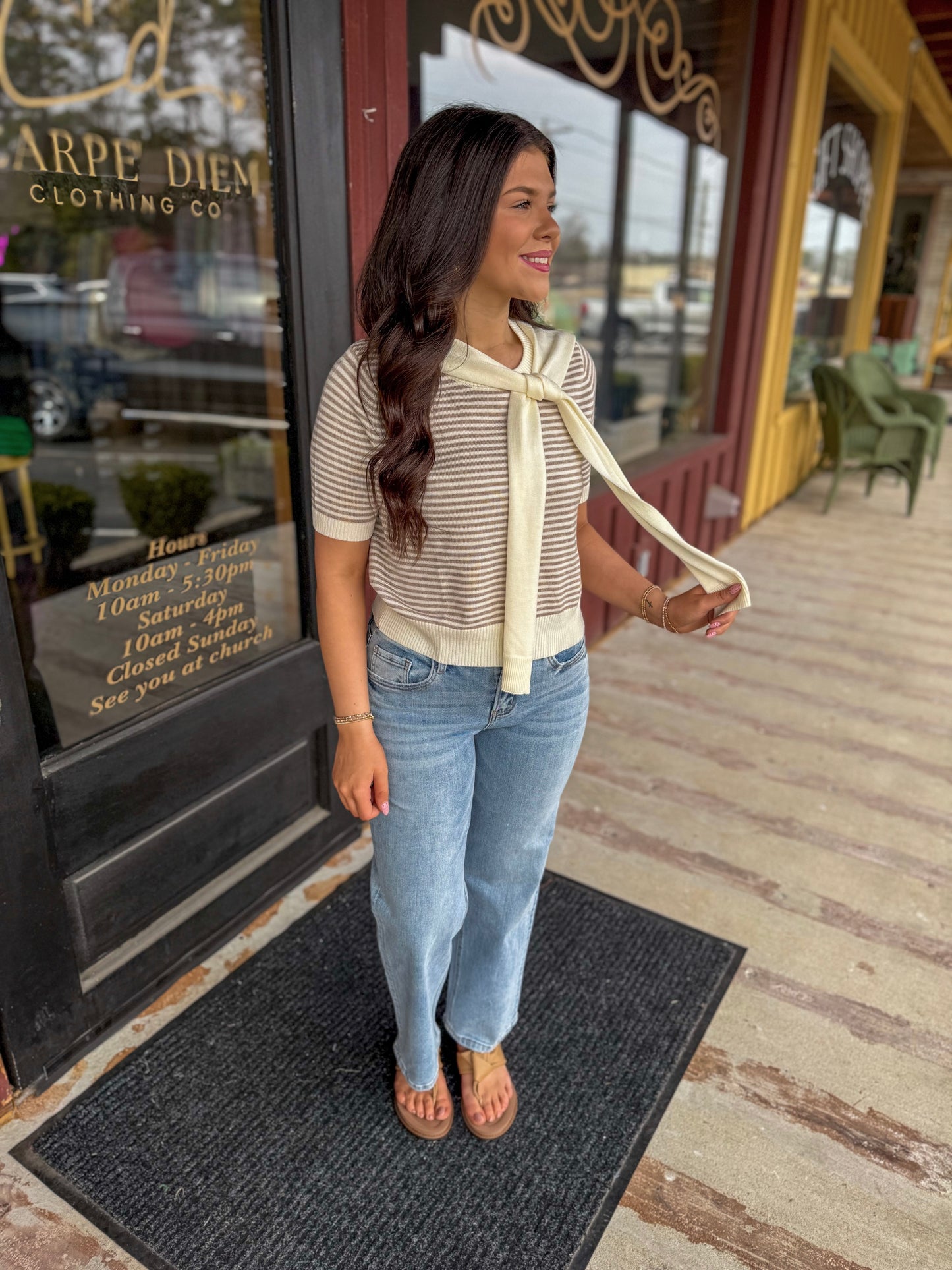 "Carlin" Sweater Wrap Top