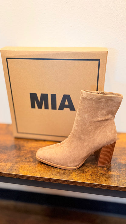 MIA "Sweetie" Suede Ankle Boots (Multiple Colors)