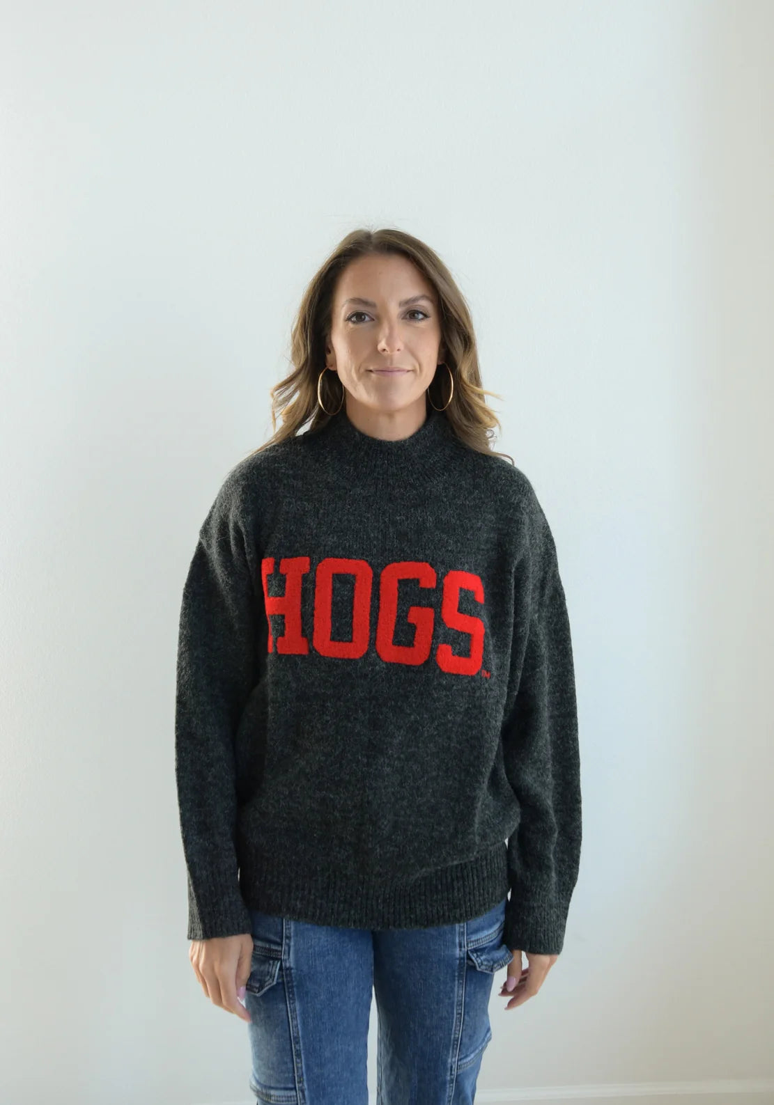 HOGS Grey Gameday Social Sweater