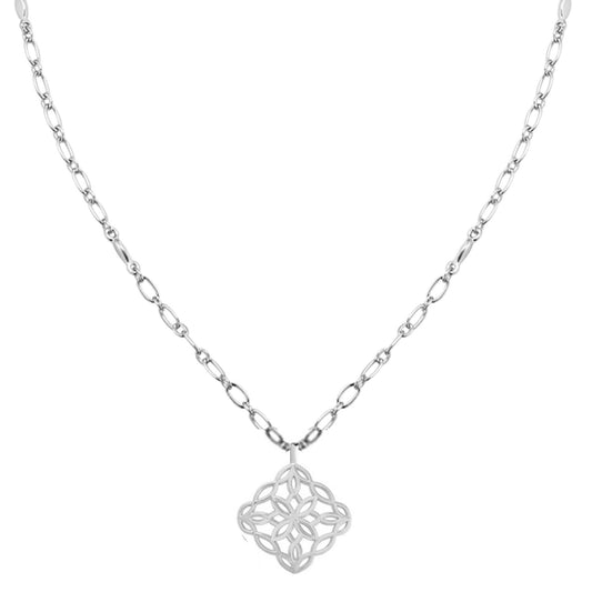 Bloom in Silver Necklace