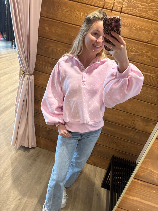 "Piper" Polka Dot Pullover (Multiple Colors)