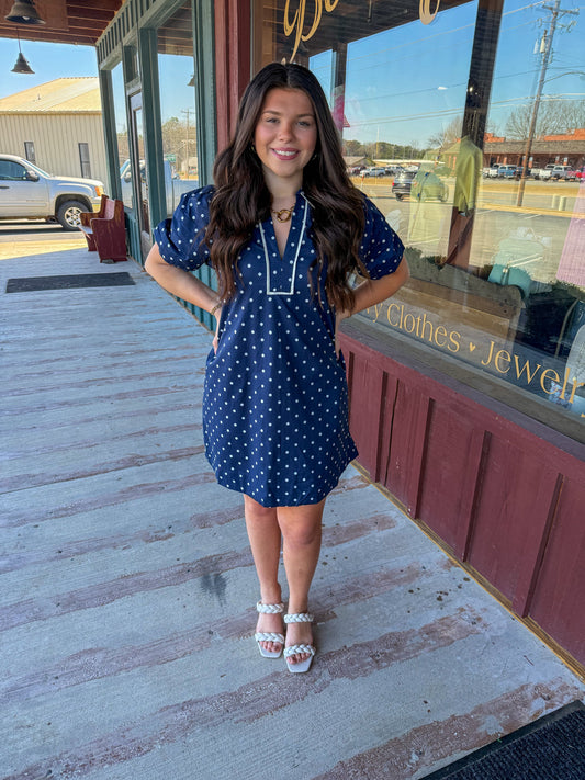 "Rubi" Polka Dot Mini Dress