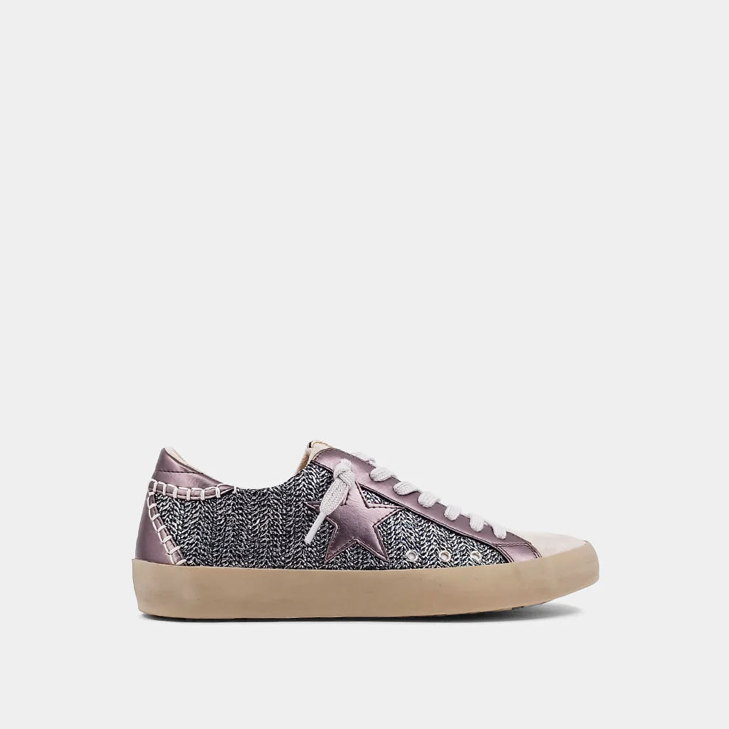 SHU SHOP Paula Pewter Woven Sneaker