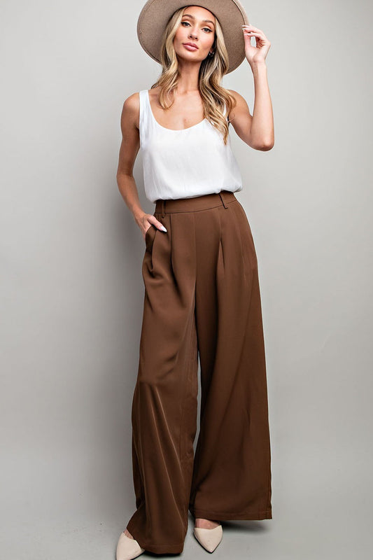 Eesome Pleated Straight Leg Dress Pants