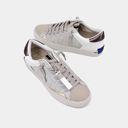 SHUSHOP Ruby Grey Croco Sneaker
